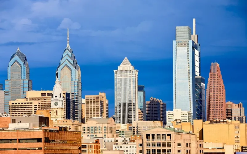 Philadelphia skyline representing local web development services by Threshold Solutions