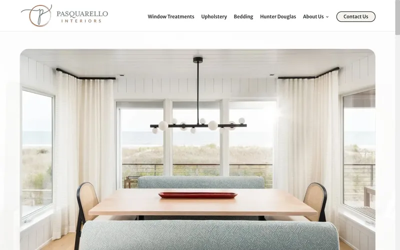 Pasquarello Interiors website, built by Spencer Taylor