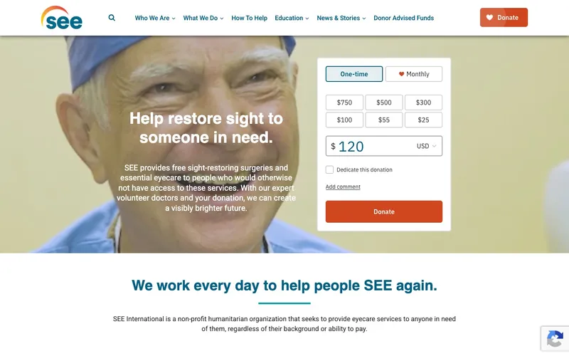 SEE International website, built by Spencer Taylor